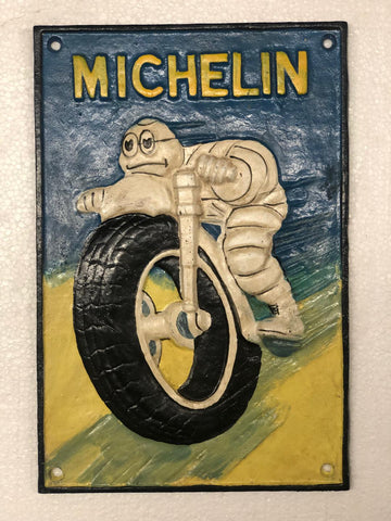 3D Michelin man on tire sign
