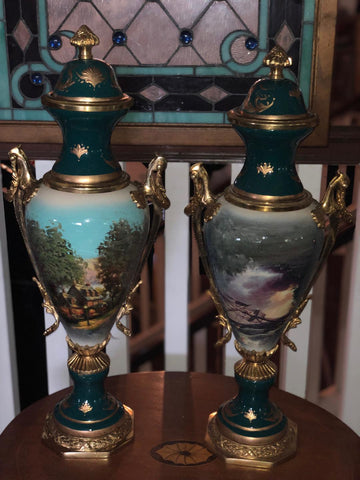 french style sevres urns