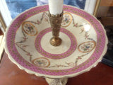 Sevres Porcelain - Pink French Style Fountain Dish w/ Gilt Bronze Cherub