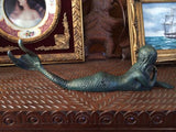 Cast Iron Mermaid - Laying Front Small Mermaid