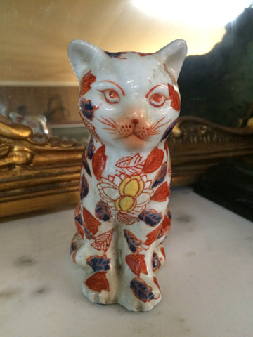 Porcelain Figurine - Imari Cat