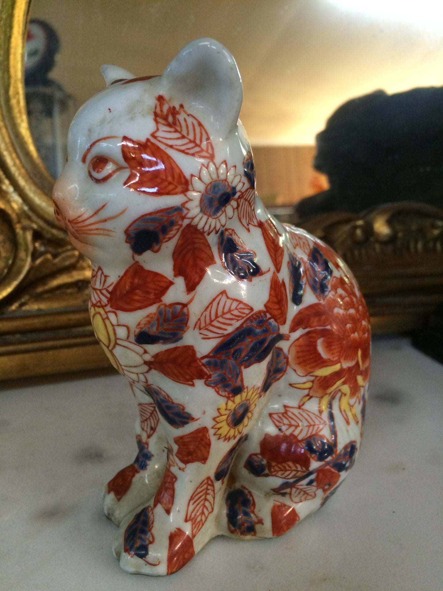 Porcelain Figurine - Imari Cat