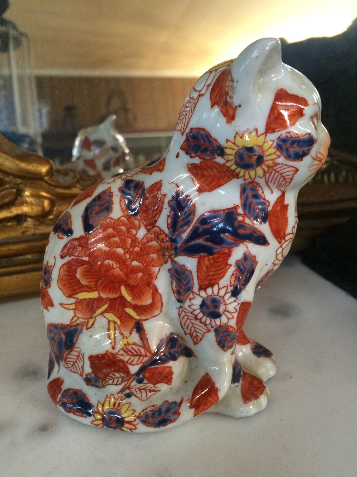 Porcelain Figurine - Imari Cat