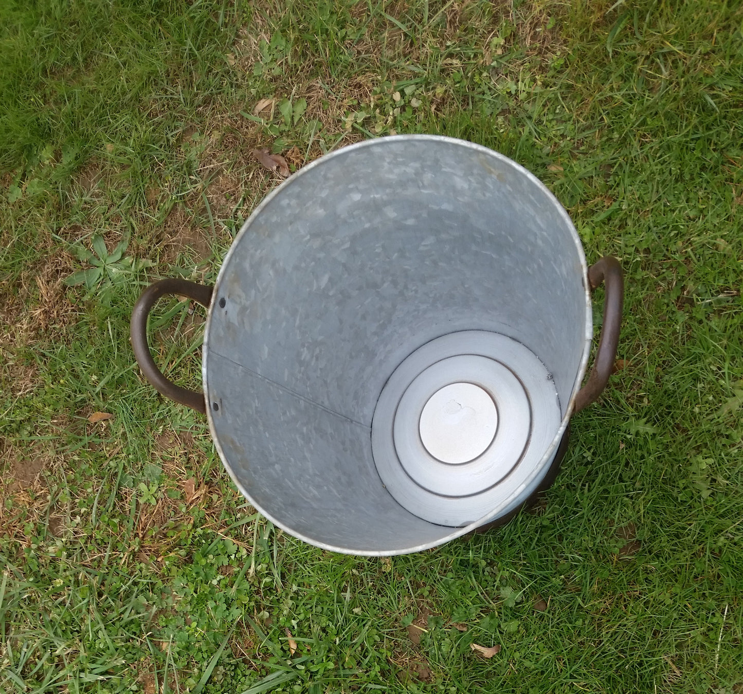 Metal Tin - Large Galvanized Metal Bucket with Handles