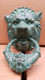 Lion Door Knocker -Cast Iron Gothic Lion Head