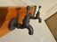 Coat Rack - Retro Style  Cast Iron Water Tap 2 on solid wood